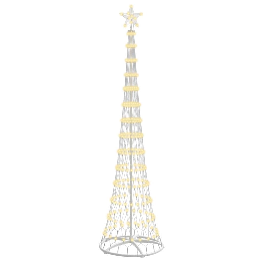LED Christmas Tree with Stand Warm White 70 x 70 x 250 cm Metal